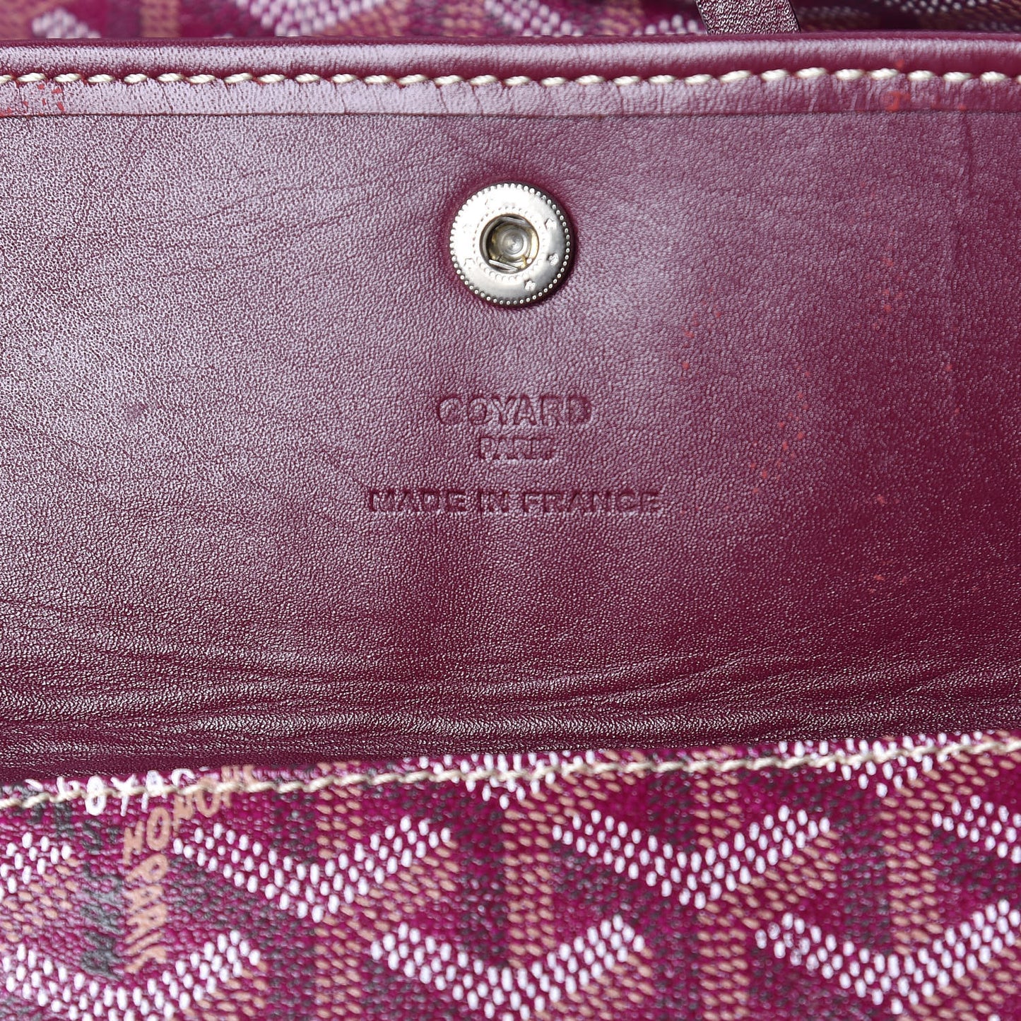 Goyardine Saint Louis PM Burgundy