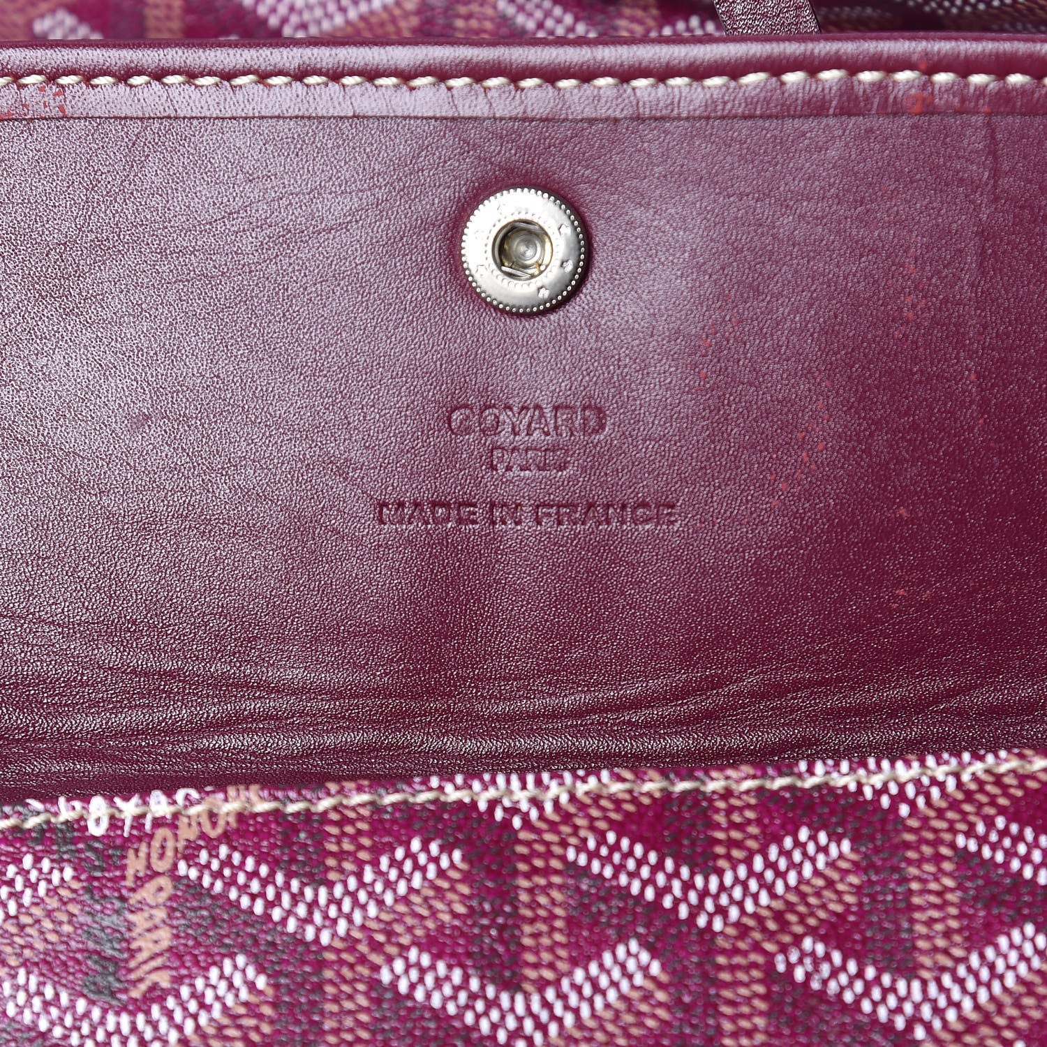 Goyard Goyardine Saint Louis PM Burgundy 7 of 17