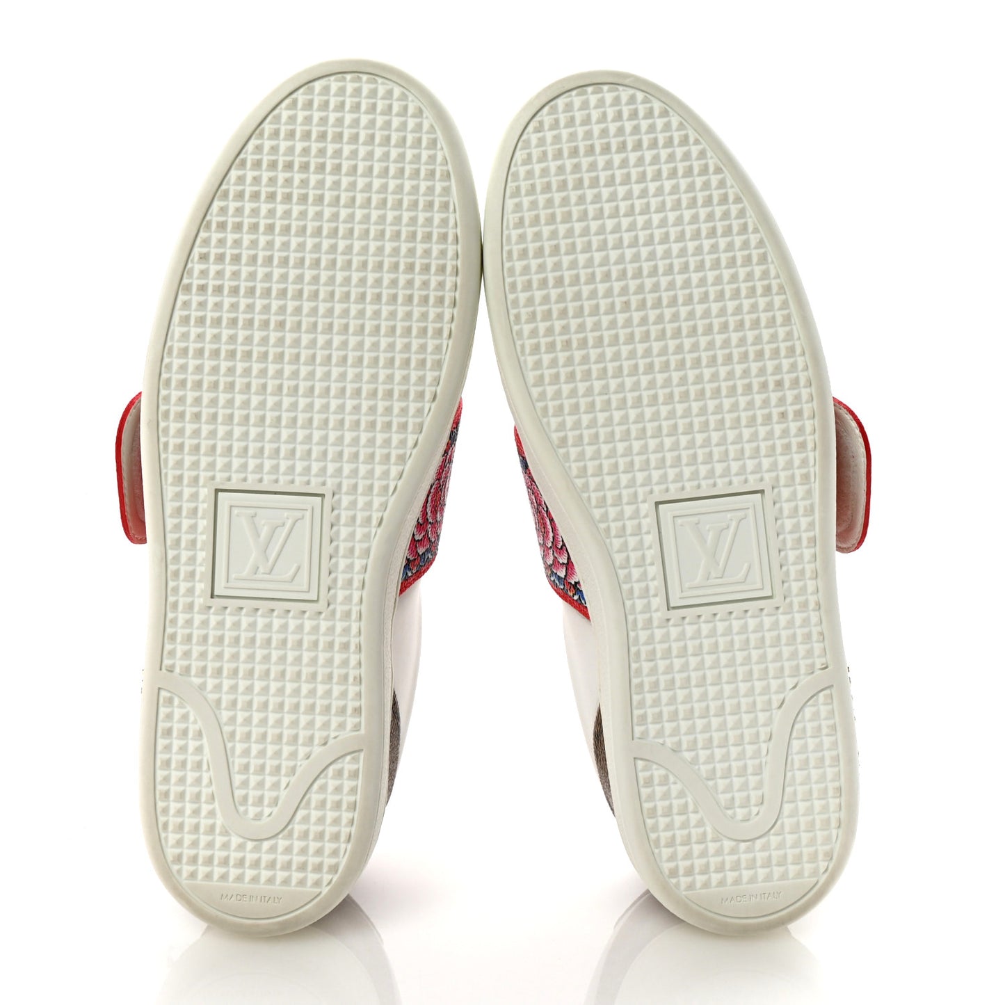 Calfskin Reverse Monogram Kabuki Low Top Sneakers 37 White