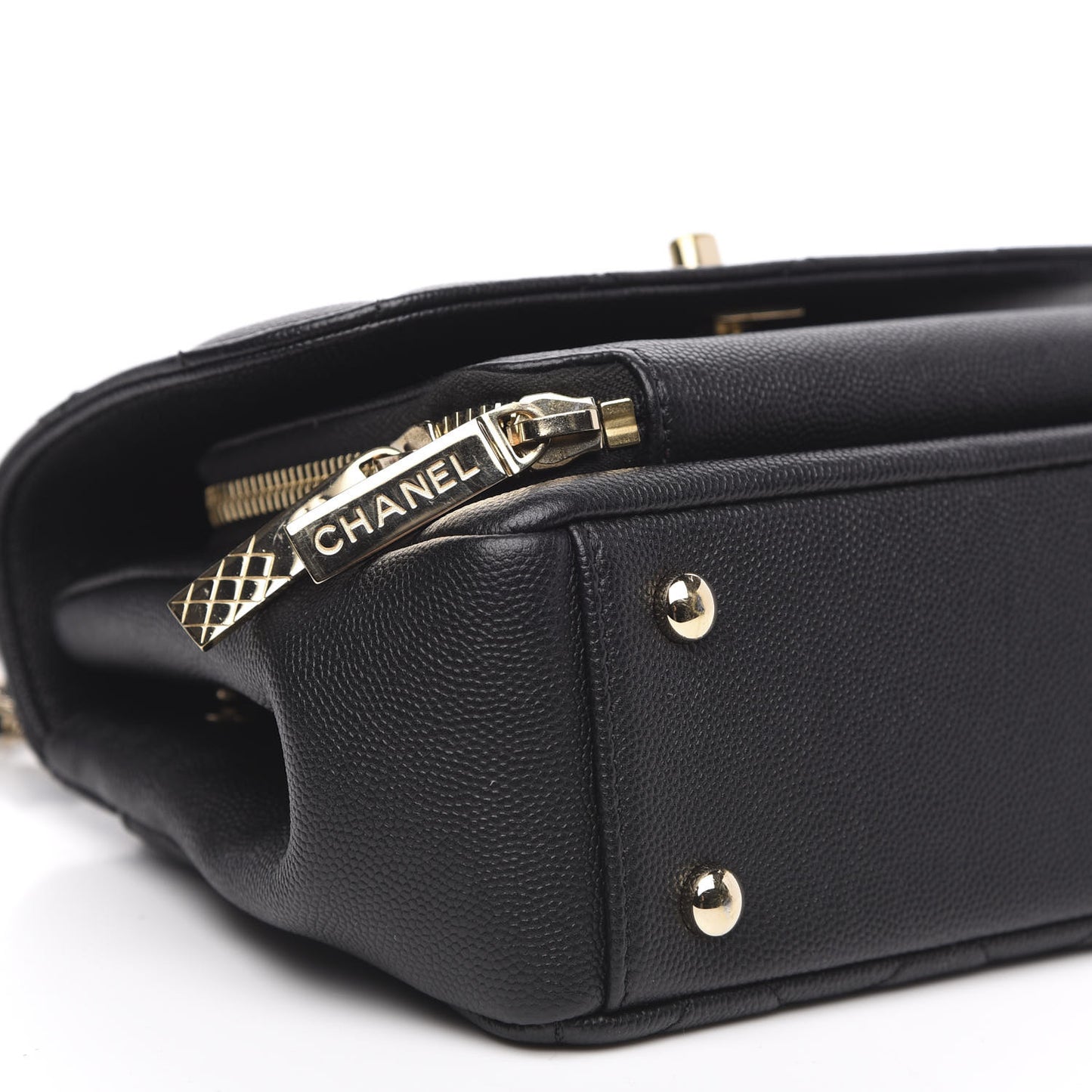 Caviar Quilted Small Business Affinity Flap Black