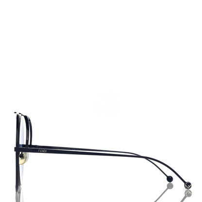 Fendi Metal F is Fendi Printed Run Away Round Frame Sunglasses FF 0285/S Black 3 of 8