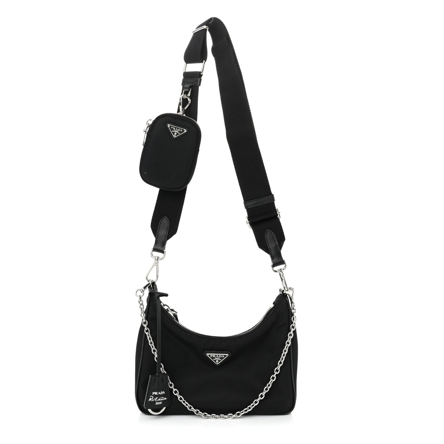 Nylon Re-Edition 2005 Shoulder Bag Black