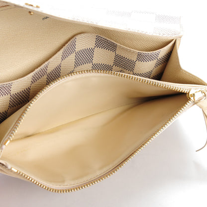 Louis Vuitton Damier Azur Emilie Wallet 6 of 8