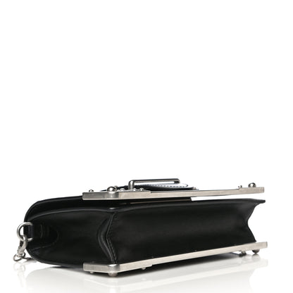 Prada City Calfskin Cahier Chain Wristlet Clutch Black 3 of 18