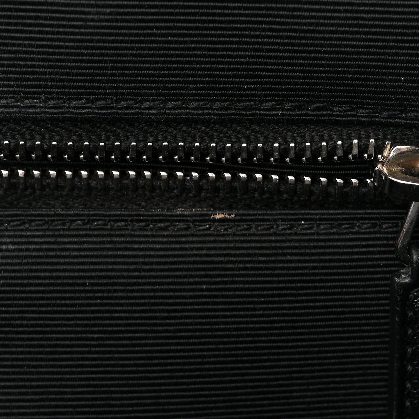 Grain De Poudre Textured Mixed Matelasse Large Triquilt Monogram Satchel Black