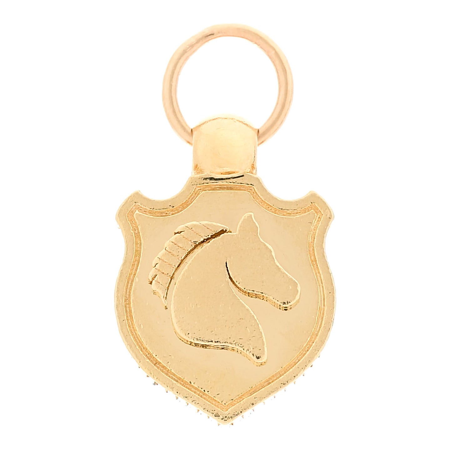 18K Yellow Gold Invictus Shield Charm