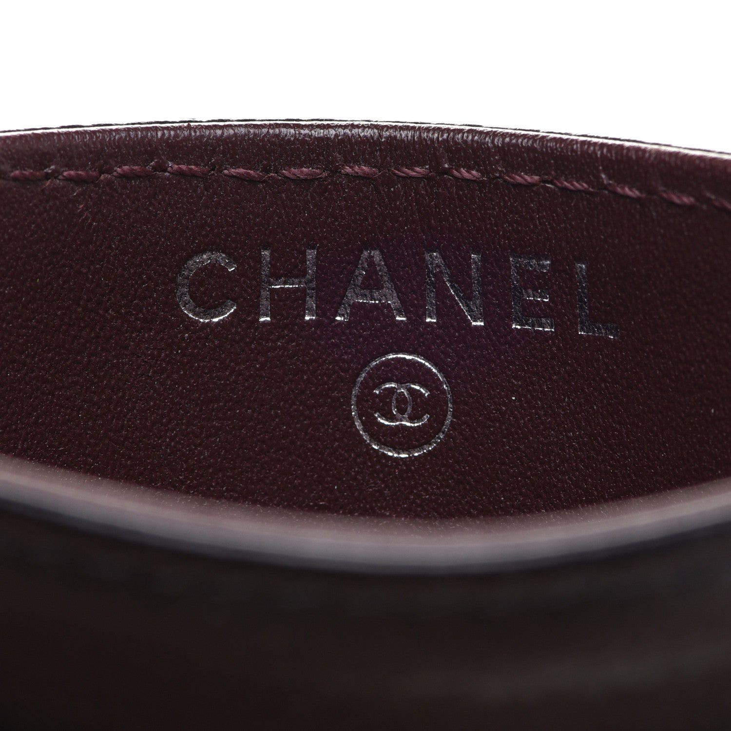 Chanel Caviar Chevron Quilted Card Holder Black 6 of 14