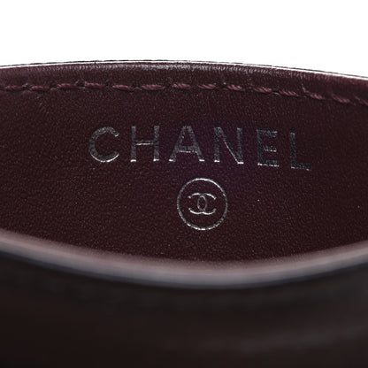 Chanel Caviar Chevron Quilted Card Holder Black 6 of 14