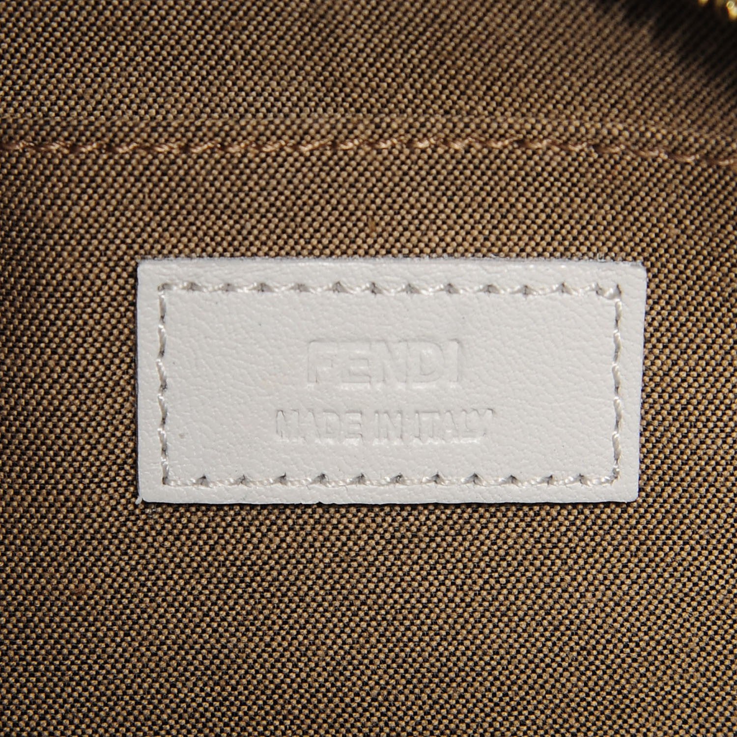 Fendi Zucchino Spalmati FF Multicolor Pochette White Multicolor 7 of 9