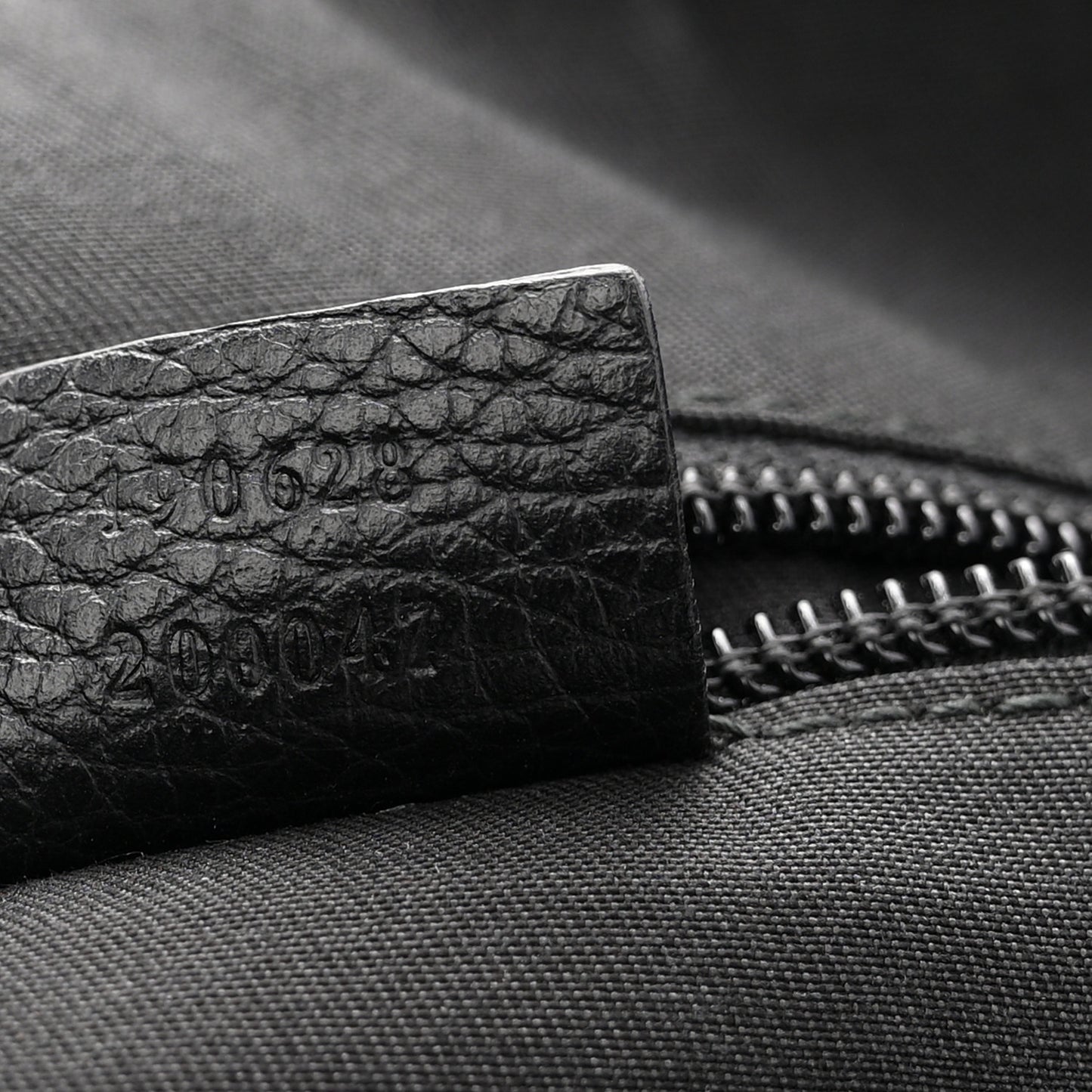 Denim Monogram Flat Messenger Bag  Black