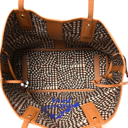 MCM Visetos Medium Liz Reversible Shopper Tote Cognac 5 of 17