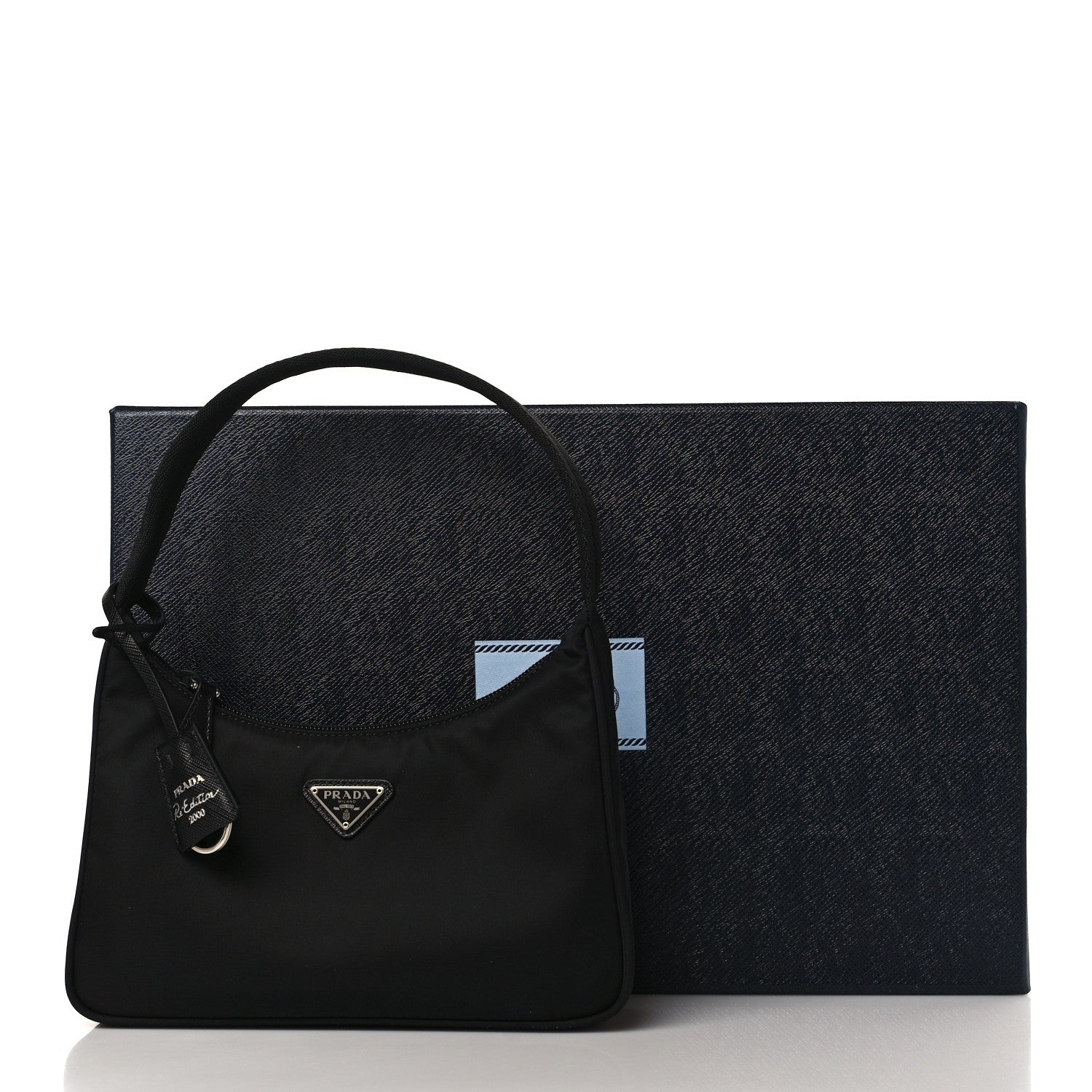 Prada Tessuto Nylon Mini Re-Edition 2000 Bag Black 10 of 10