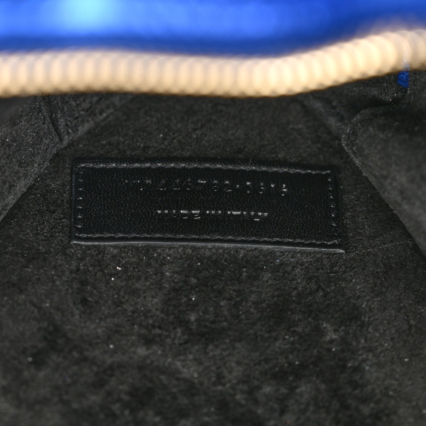 Metallic Calfskin Matelasse Chevron Monogram Small Love Heart Chain Bag Blue Royal
