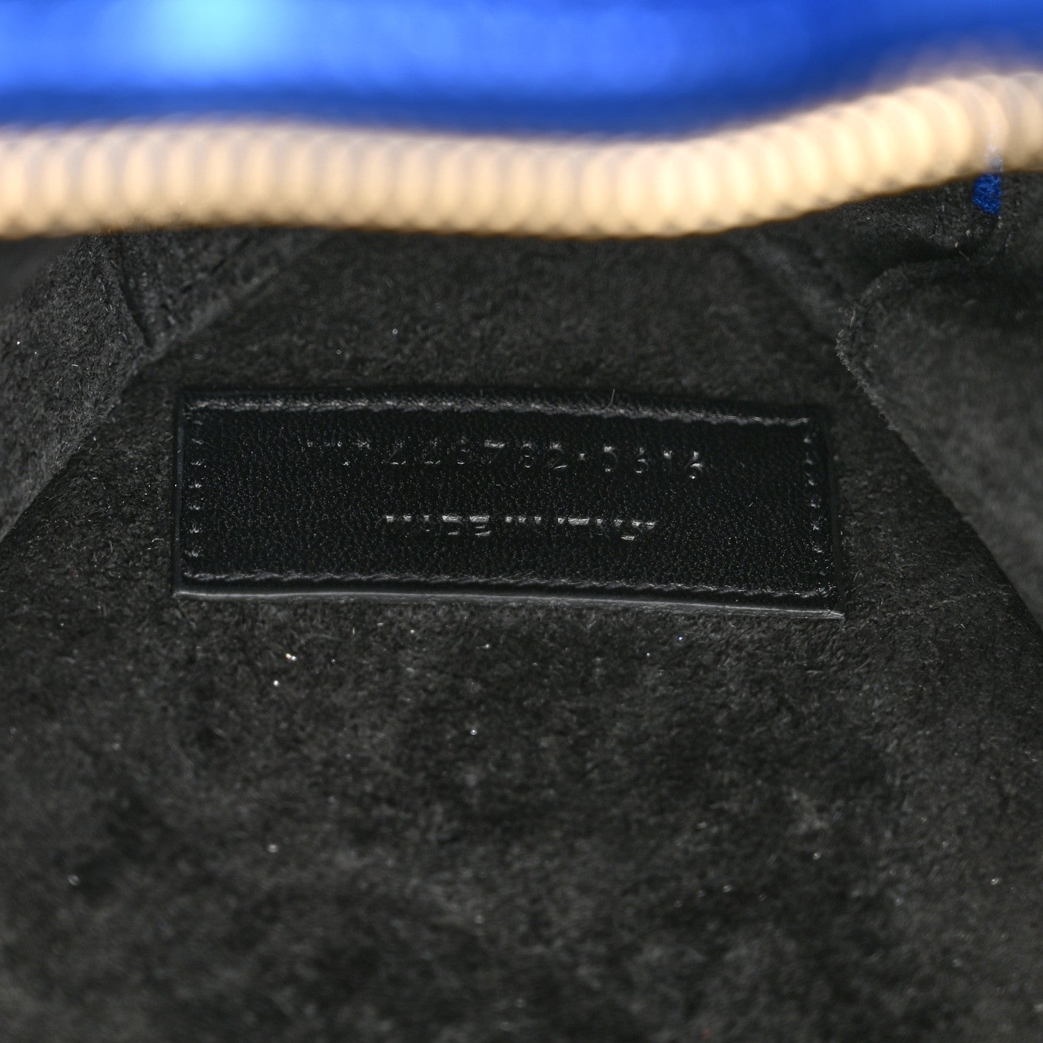 Saint Laurent Metallic Calfskin Matelasse Chevron Monogram Small Love Heart Chain Bag Blue Royal 6 of 10