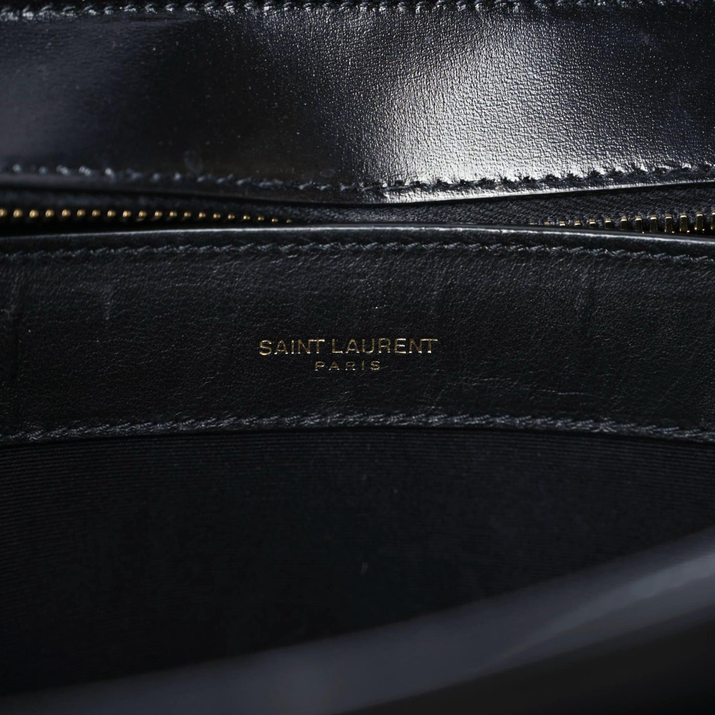 Shiny Calfskin Large Uptown Tote Black