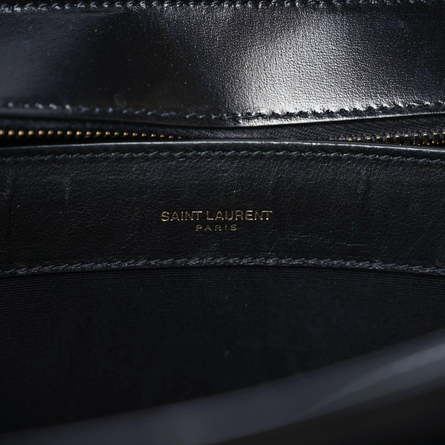 Saint Laurent Shiny Calfskin Large Uptown Tote Black 16 of 24