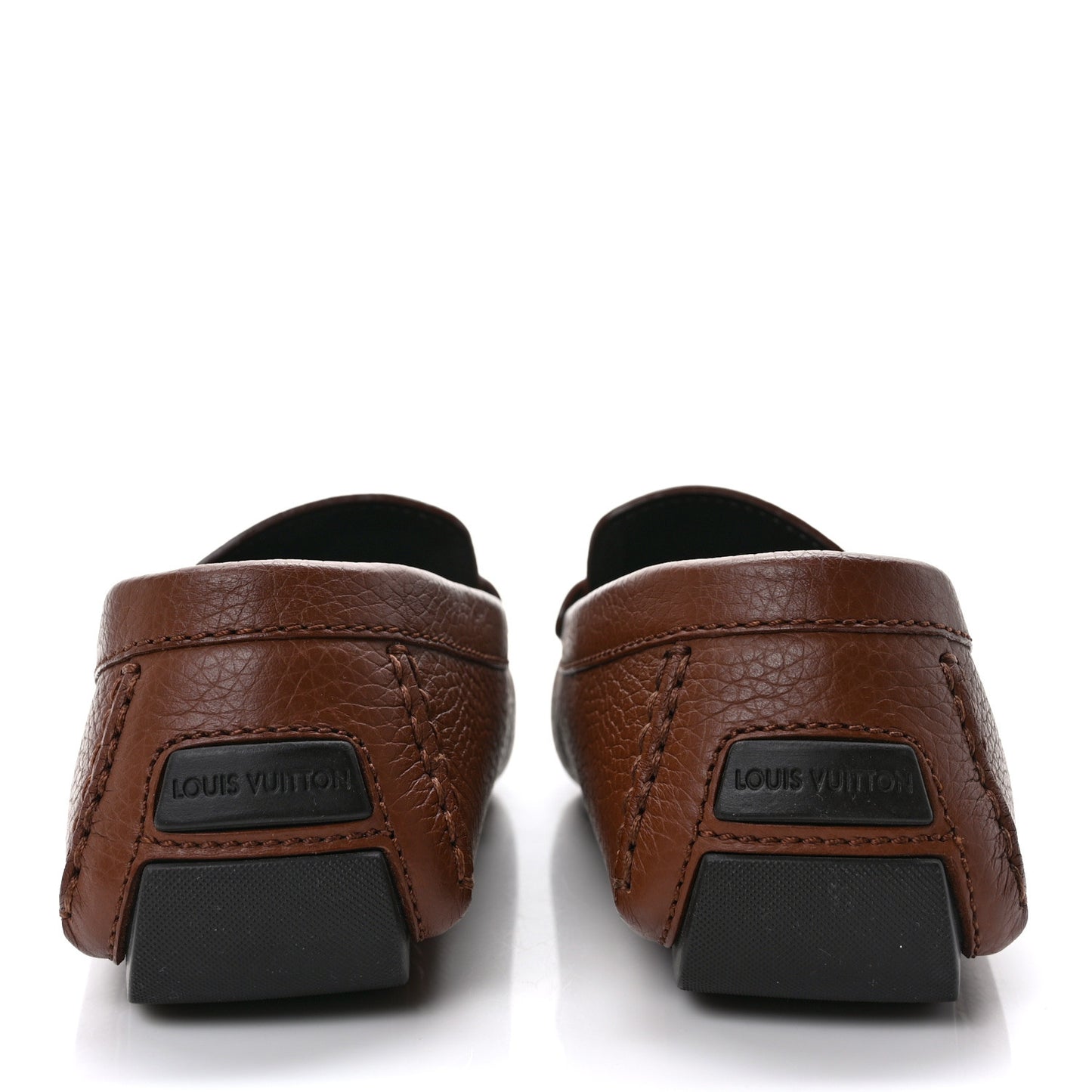 Calfskin Mens LV Loafers 10 Brown