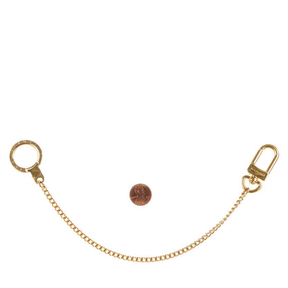 Louis Vuitton Metal Pochette Extender Key Ring Chain Gold 2 of 3