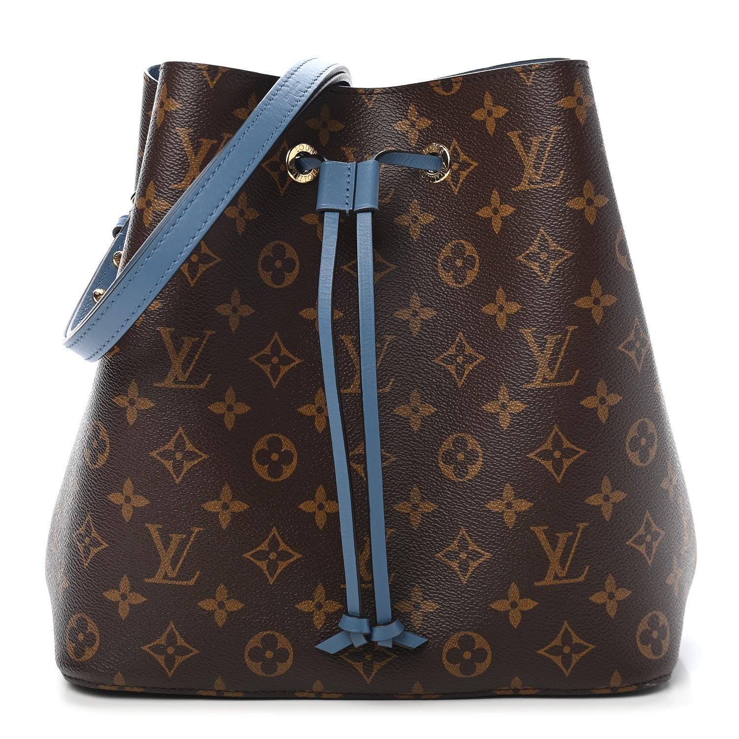 Louis Vuitton Monogram Neonoe MM Blue Jean 1 of 9