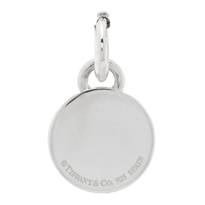 Tiffany Sterling Silver Enamel 1837 Round Charm Black 3 of 3