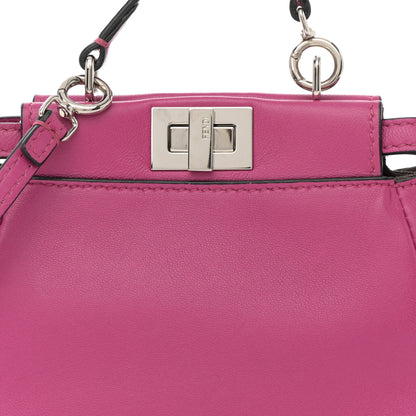 Fendi Nappa Nano Peekaboo Satchel Magenta 10 of 12