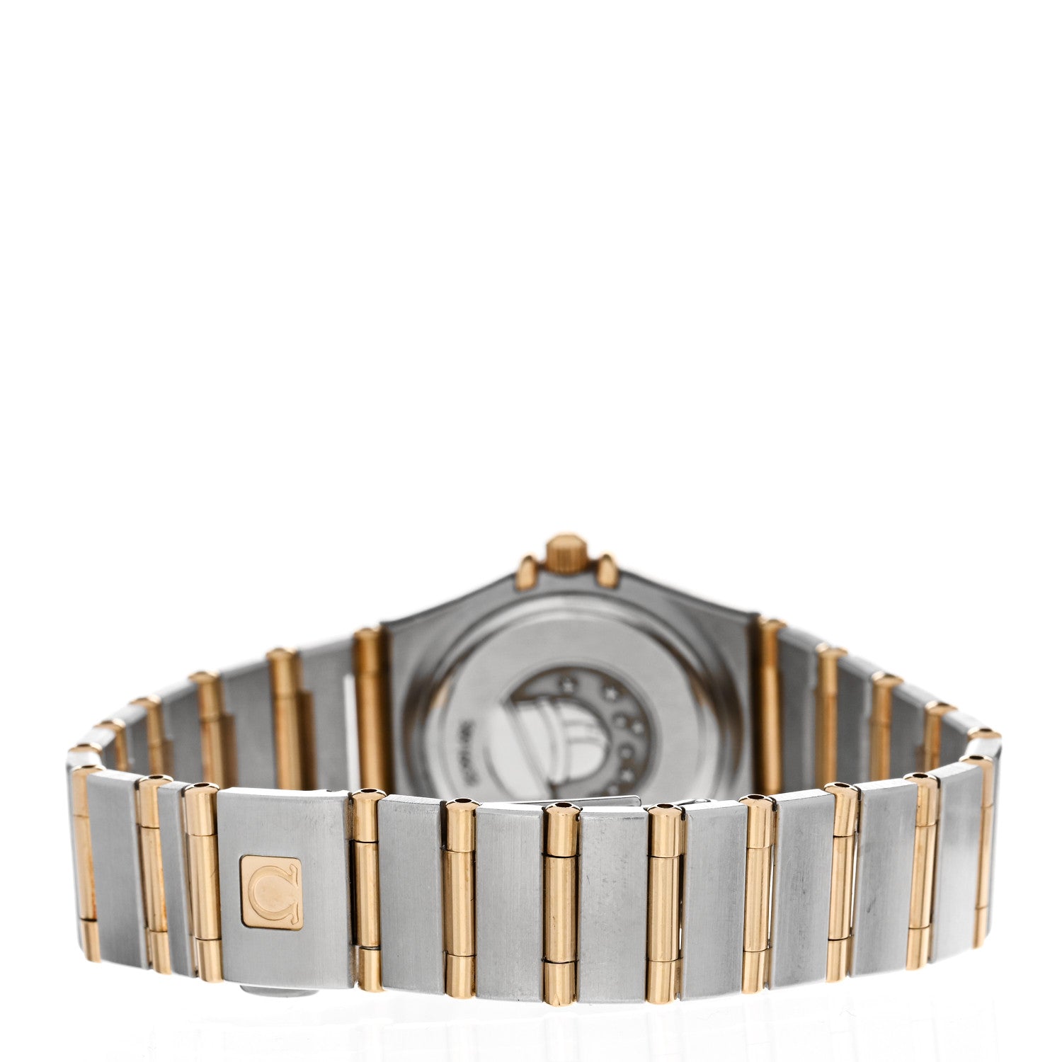 Omega Stainless Steel 18K Yellow Gold Diamond Mother of Pearl 22mm Constellation Quartz Watch 1262.75 3 of 4