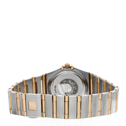 Omega Stainless Steel 18K Yellow Gold Diamond Mother of Pearl 22mm Constellation Quartz Watch 1262.75 3 of 4