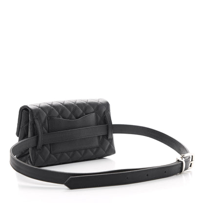 Chanel Grained Calfskin Quilted 2.55 Reissue Flap Belt Bag Clutch Black 3 of 10