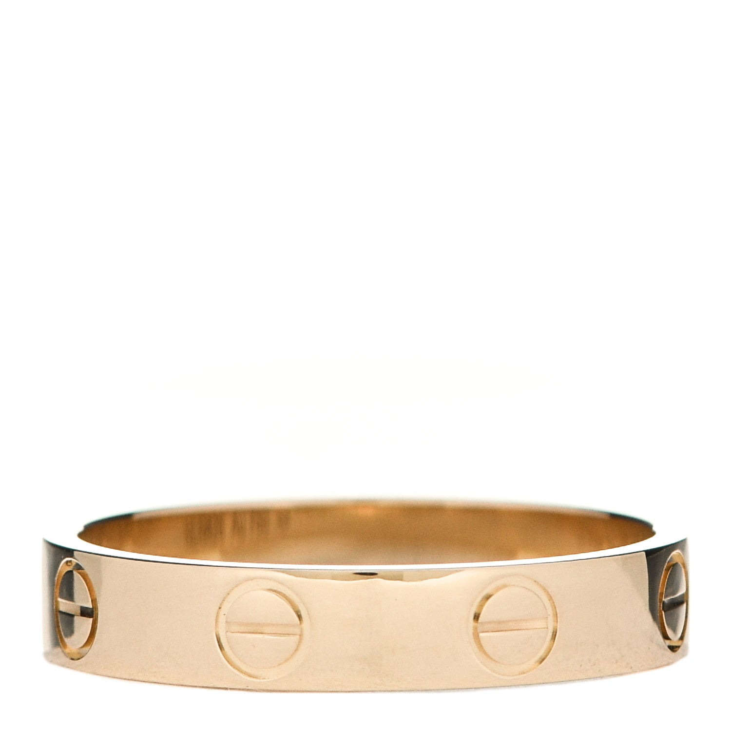 Cartier 18K Yellow Gold 3.5mm LOVE Wedding Band Ring 53 6.5 3 of 5