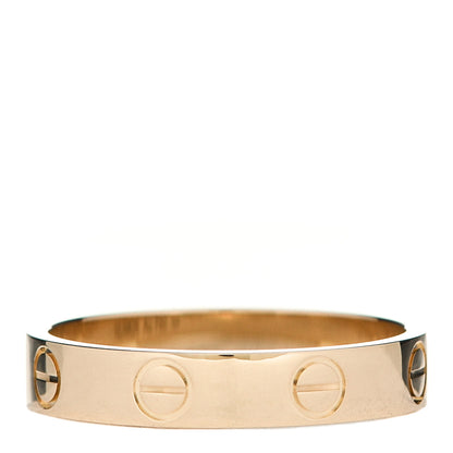 Cartier 18K Yellow Gold 3.5mm LOVE Wedding Band Ring 53 6.5 3 of 5