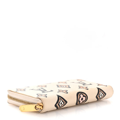Louis Vuitton Monogram Giant Wild At Heart Zippy Wallet Creme 4 of 12