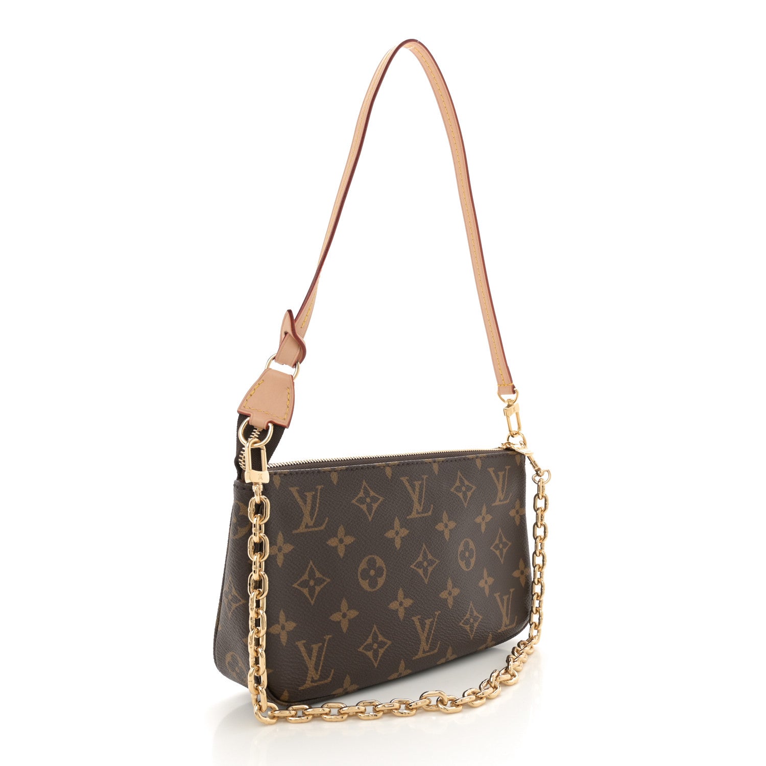 Louis Vuitton Monogram Chain Pochette Accessories 2 of 9