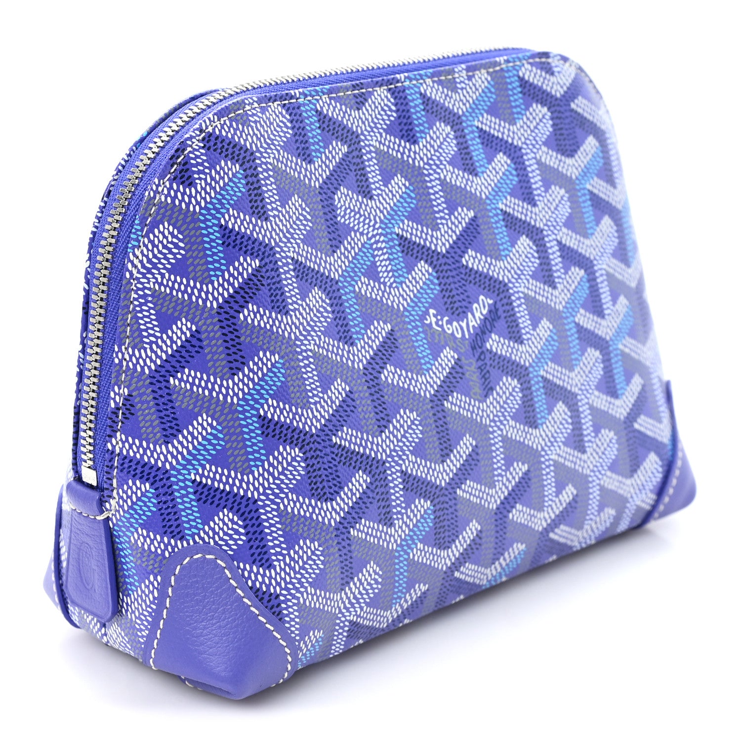 Goyard Goyardine Vendome Toiletry Pouch Blueberry Purple 3 of 6