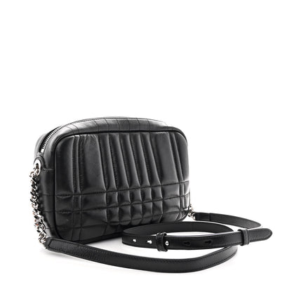Burberry Calfskin Quilted Small Lola Camera Bag Black 3 of 9