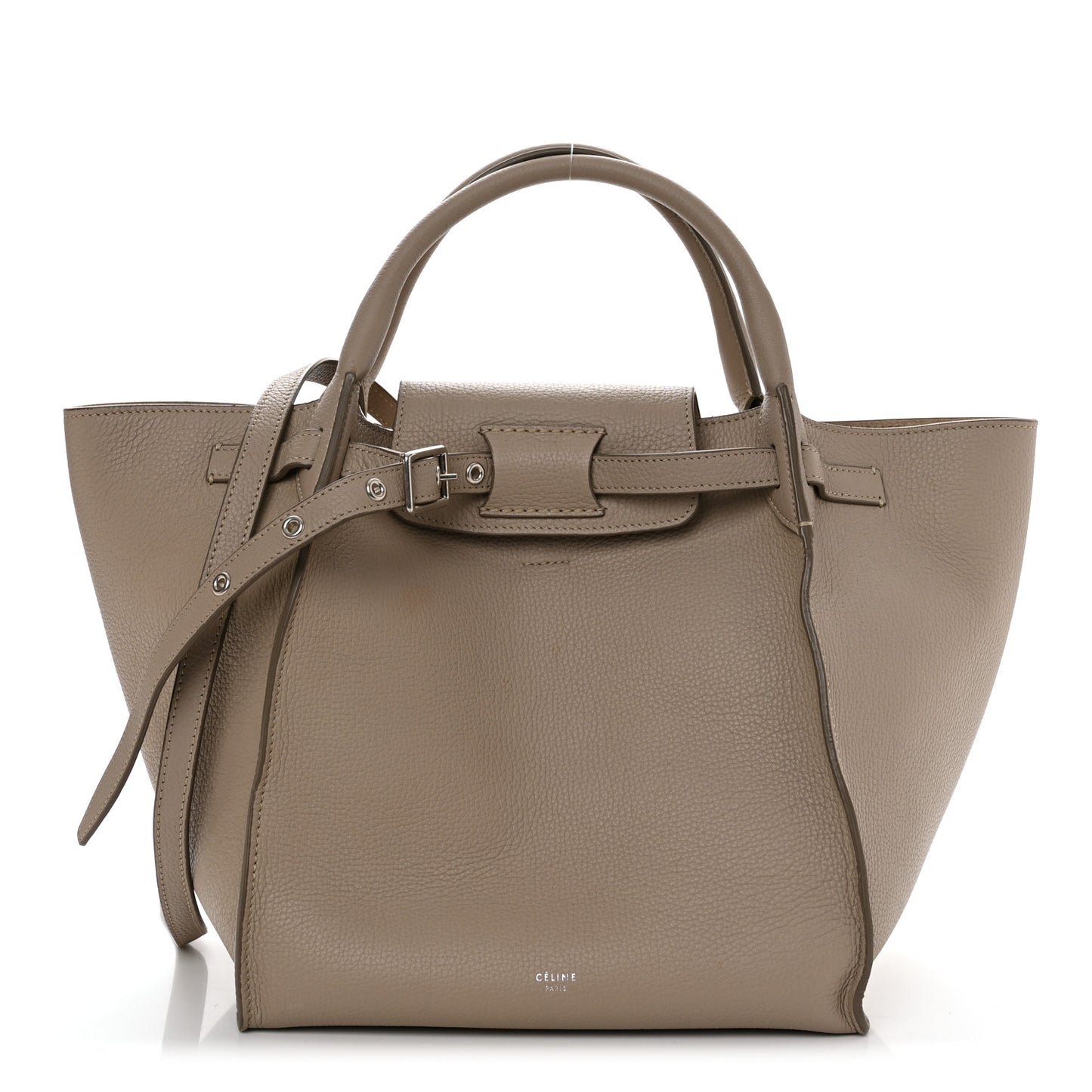 Supple Grained Calfskin Small Big Bag Light Taupe