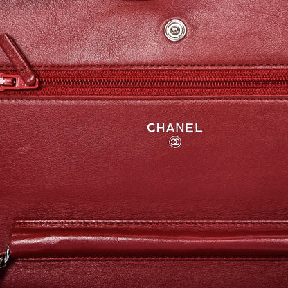 Chanel Caviar Timeless CC Wallet On Chain WOC Red 6 of 11