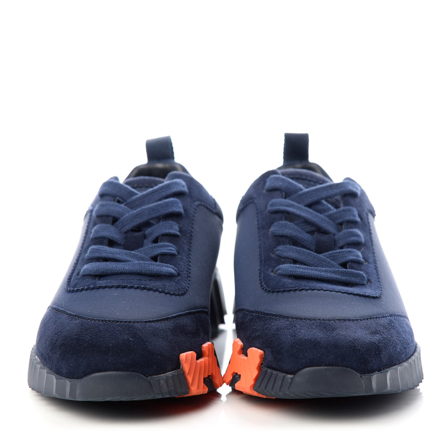 Technical Jersey Suede Goatskin Bouncing Sneakers 36 Marine