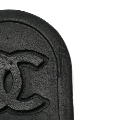 Chanel Rubber Camellia Rain Boots 38 Black 12 of 14