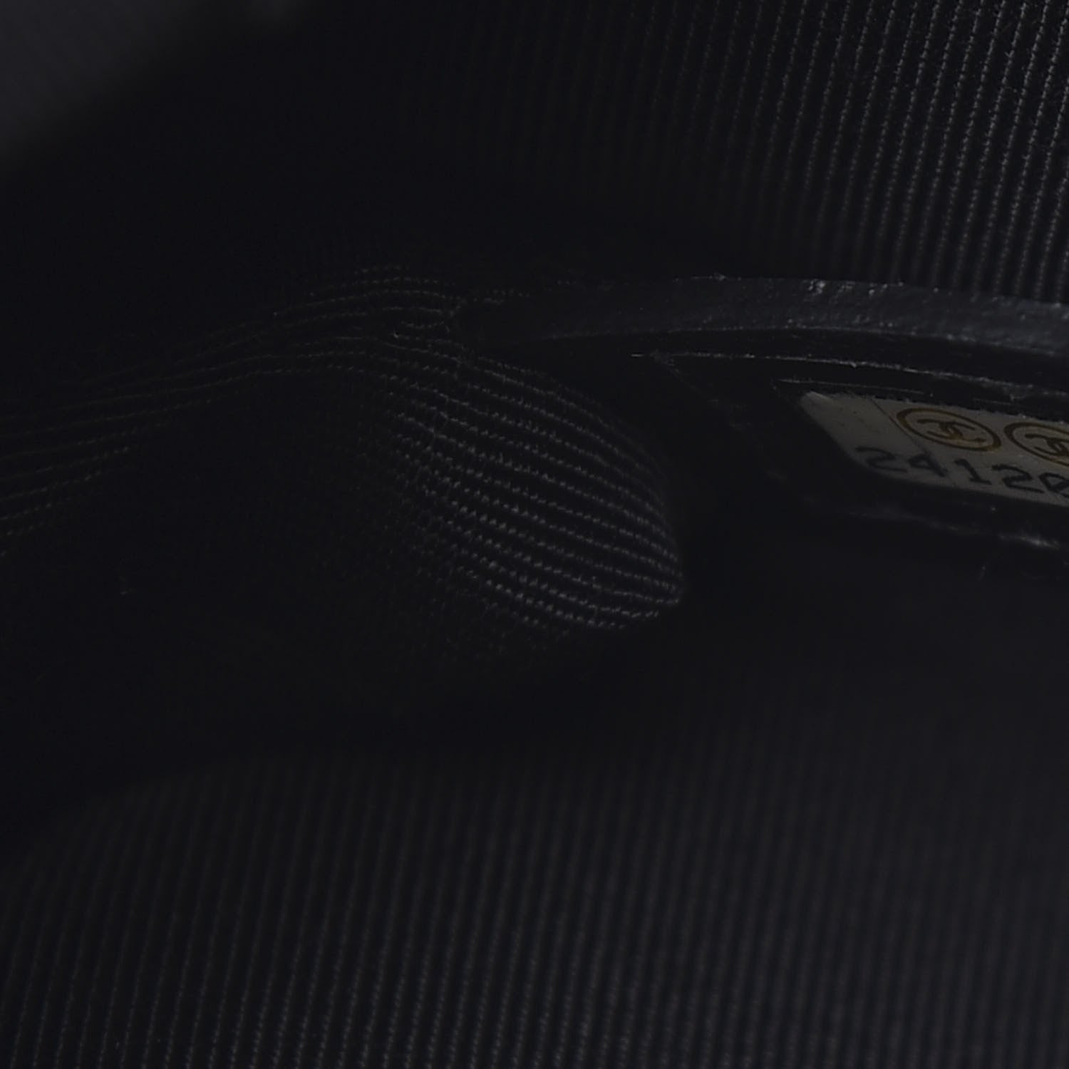 Chanel Lambskin Quilted Grip Clutch Black 7 of 8