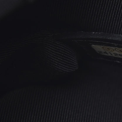 Chanel Lambskin Quilted Grip Clutch Black 7 of 8