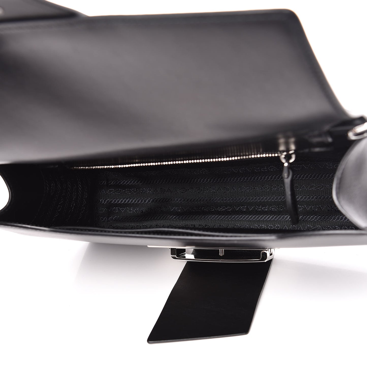 City Calfskin Ribbon Bag Black