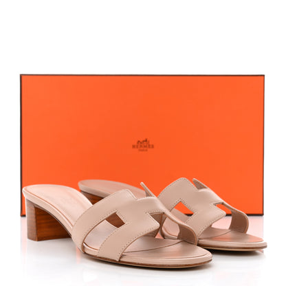 Hermes Calfskin Oasis Sandals 36.5 Beige Nude 9 of 9