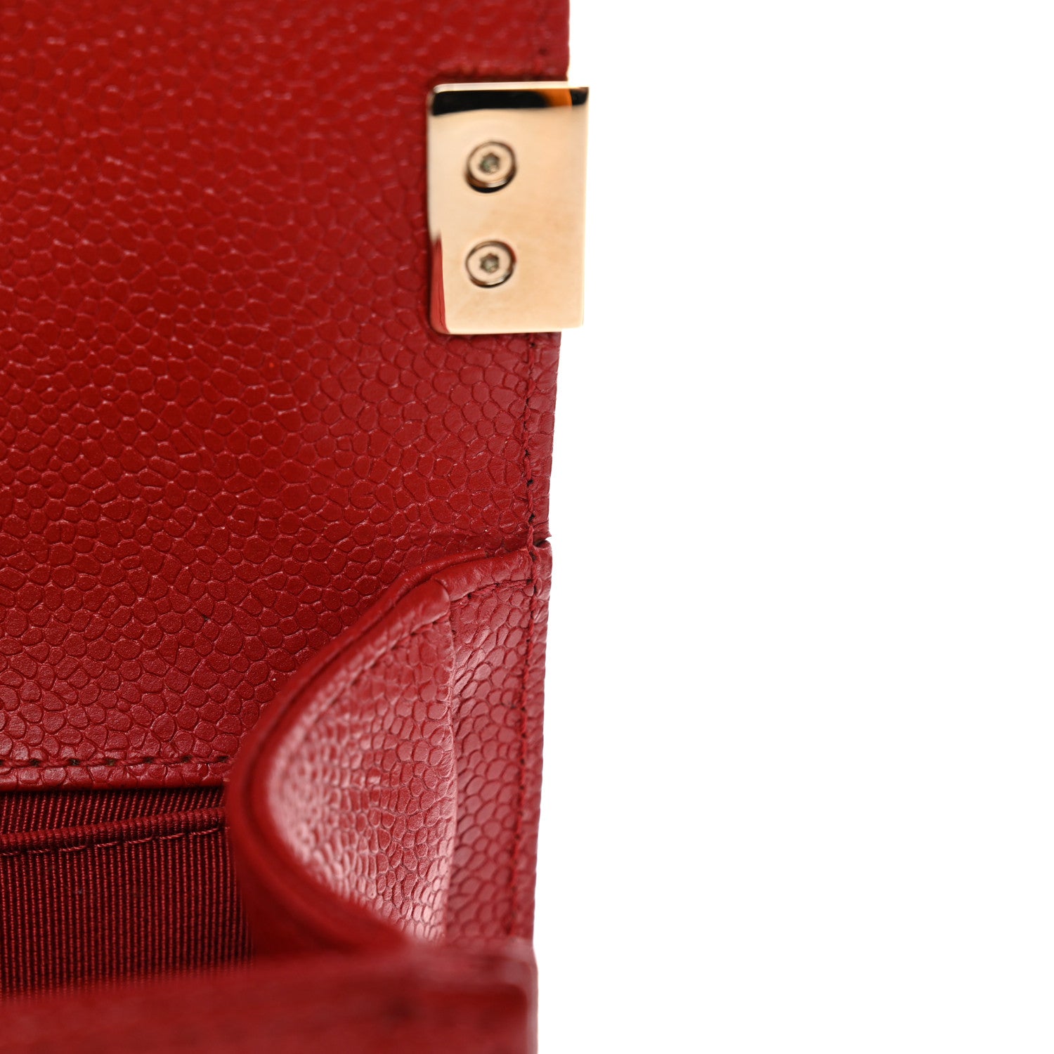 Chanel Caviar Quilted Small Boy Flap Red 12 of 12