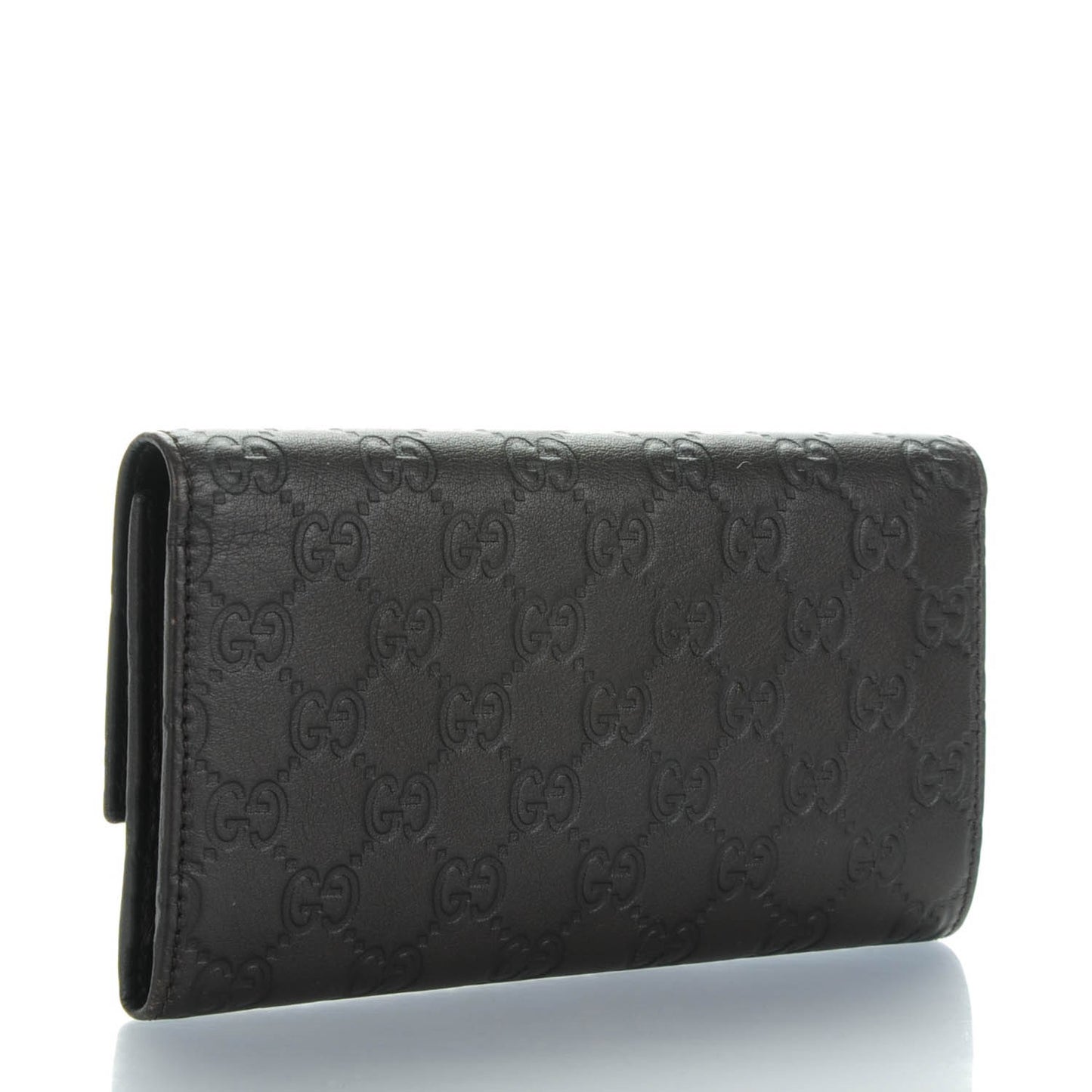 Guccissima Continental Flap Wallet Black