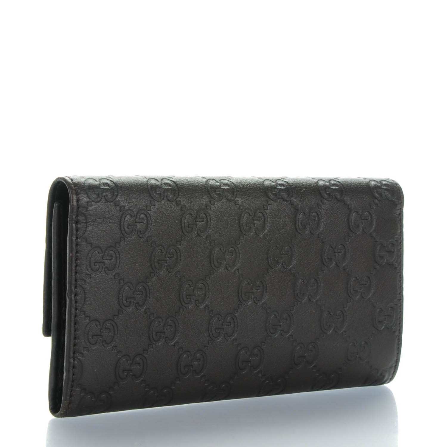 Gucci Guccissima Continental Flap Wallet Black 3 of 7