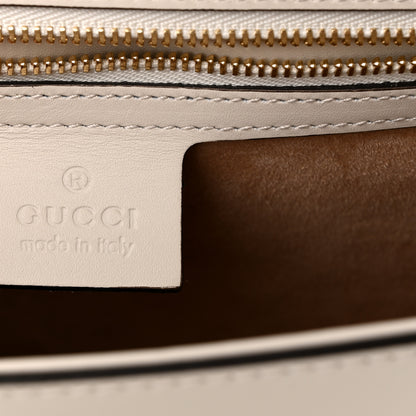 Gucci Calfskin Small Sylvie Shoulder Bag Off White 5 of 9