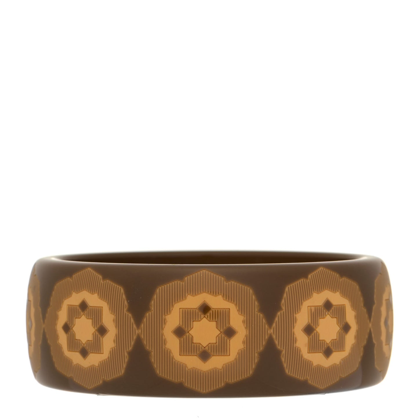 Resin Paloma Picasso Zellige Bangle Bracelet Olive Green