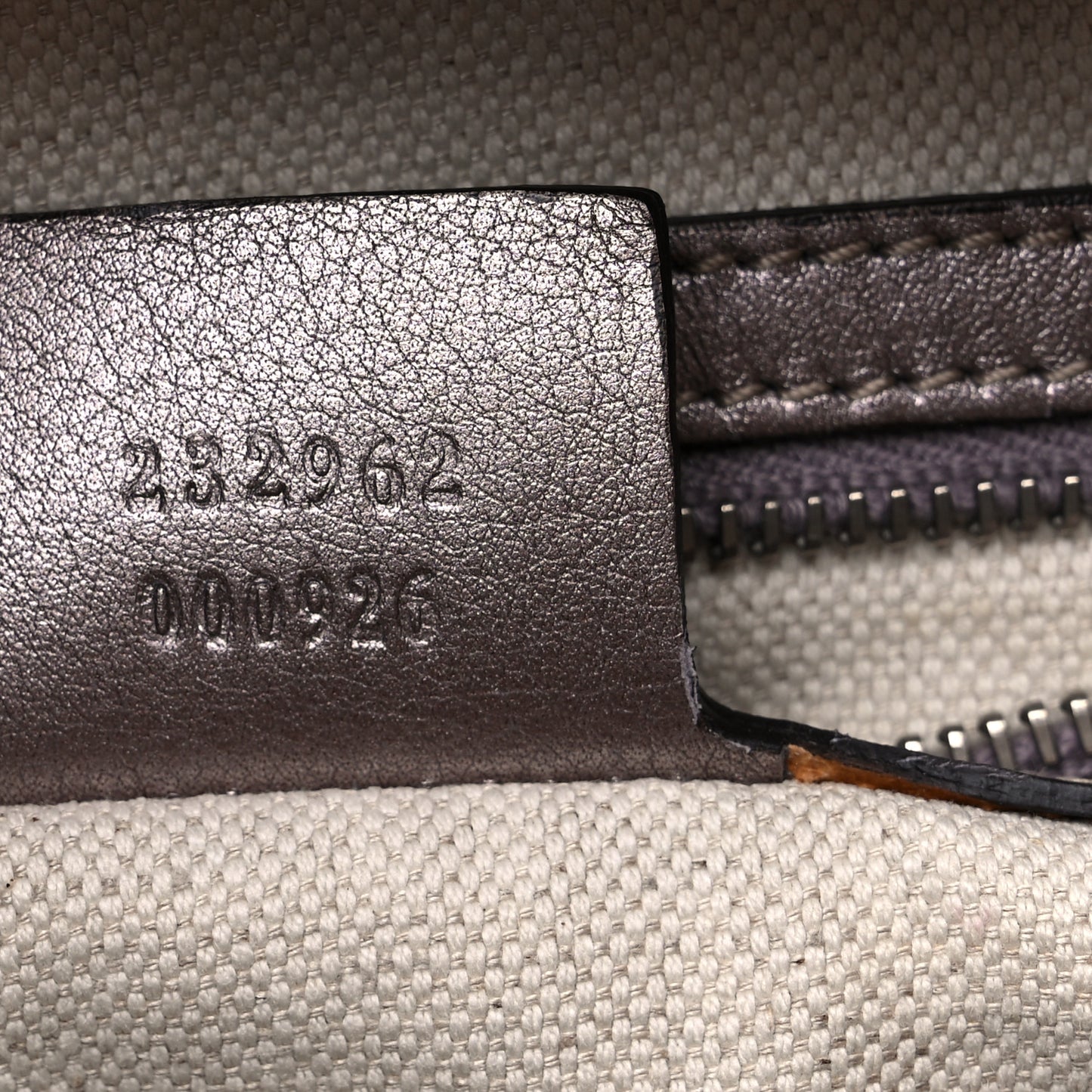 Metallic Guccissima Medium GG Twins Hobo Mauve