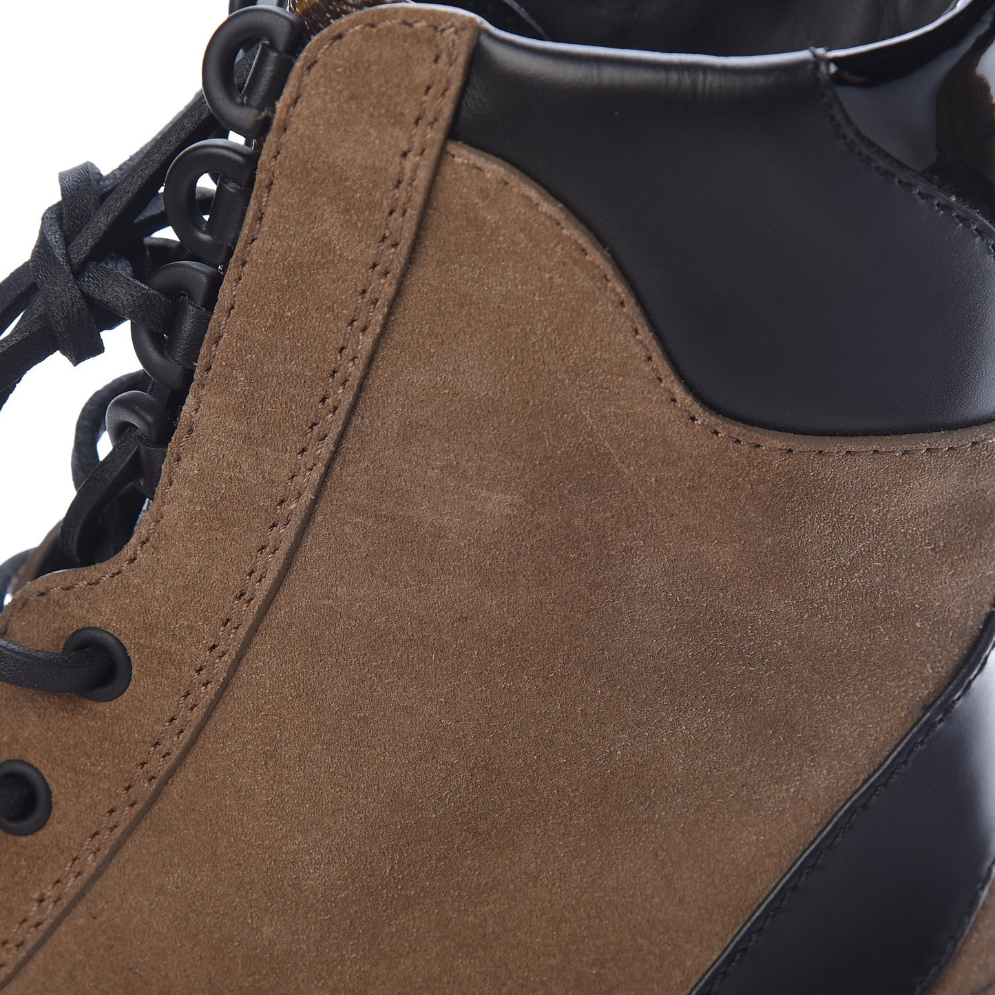 Suede Calfskin Monogram Laureate Platform Desert Boots 41 Taupe