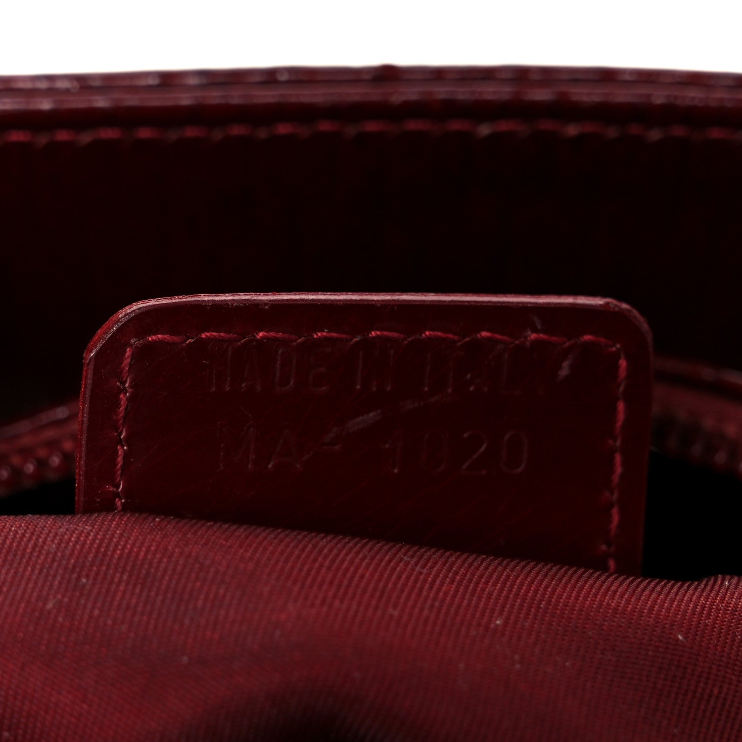 Christian Dior Patent Diorissimo Medium Lady Dior Burgundy Red 7 of 11